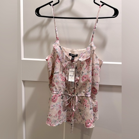 Floral Spaghetti Strap Blouse - Picture 3 of 3